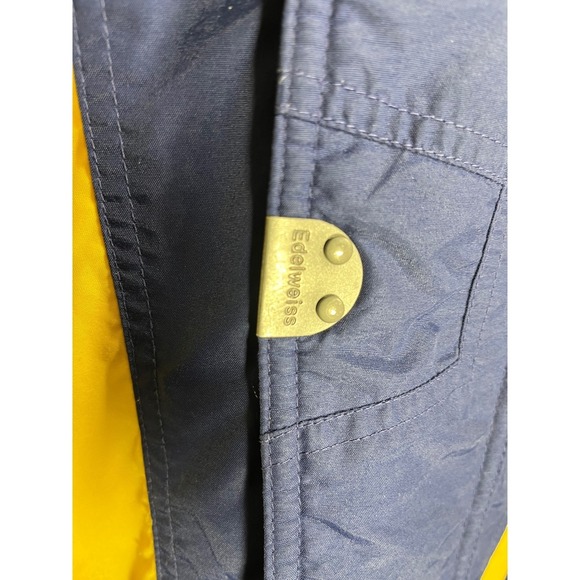 Edelweiss Vintage 80's/9O's Ski Winter Jacket Mens Color Block Blue Size L - Picture 4 of 7